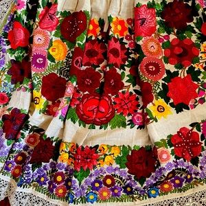 Beautiful vintage embroidery skirt, apron .  Don’t know where is is from.